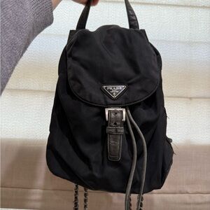 SOLD Prada Black Nylon Drawstring Backpack